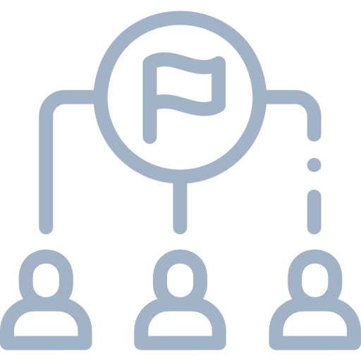 aligner-collaborateurs-objectifs Icône alignement des équipes vers l'objectif