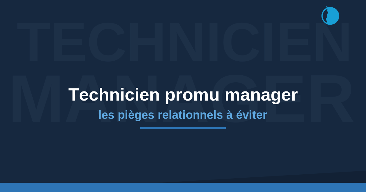 Promotion de technicien à manager