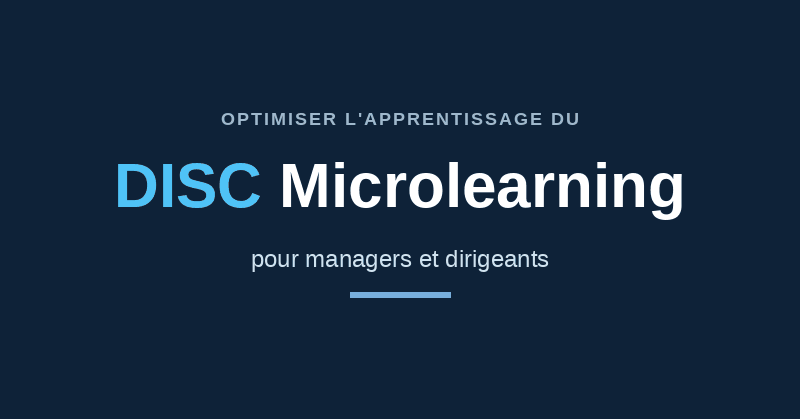 Illustration DISC Microlearning pour managers et dirigeants - Learning Partners